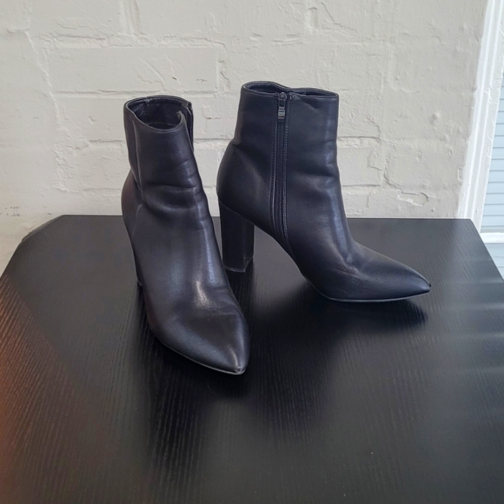 Chunky Heel Booties